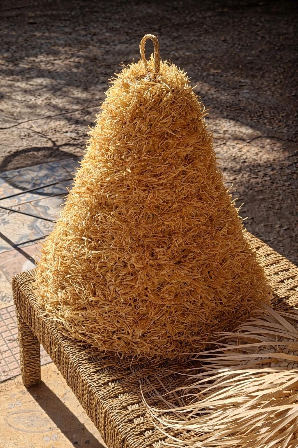 TIKI- Suspension extérieure ou intérieure en fibres naturelles