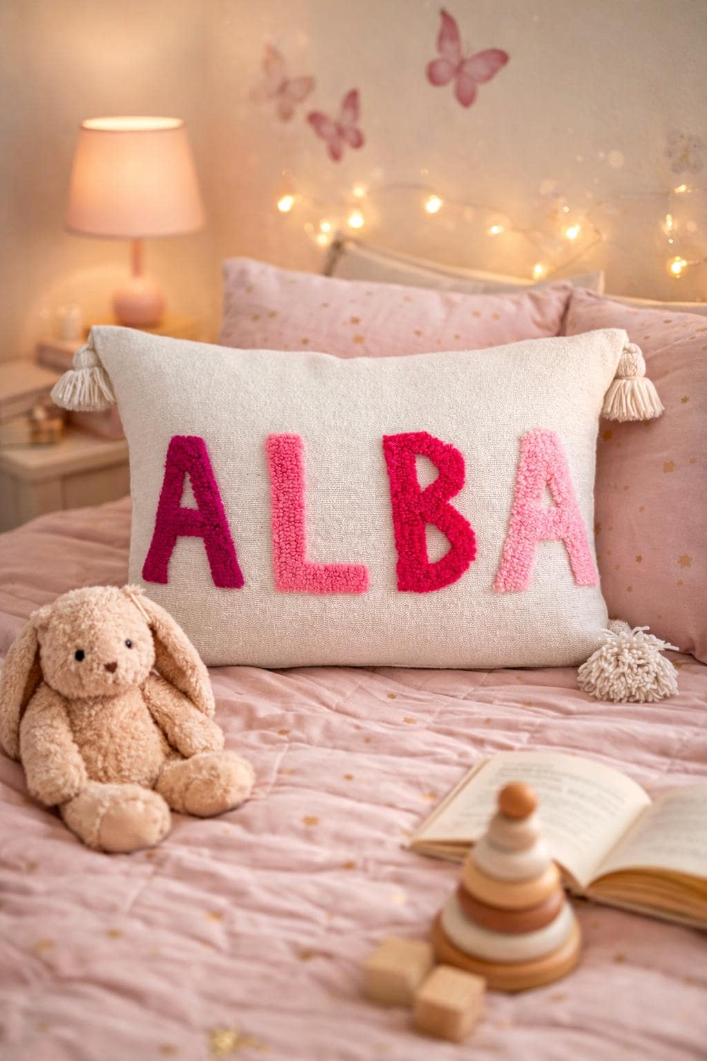 ANDREA- Housse Coussin personnalisable en broderie