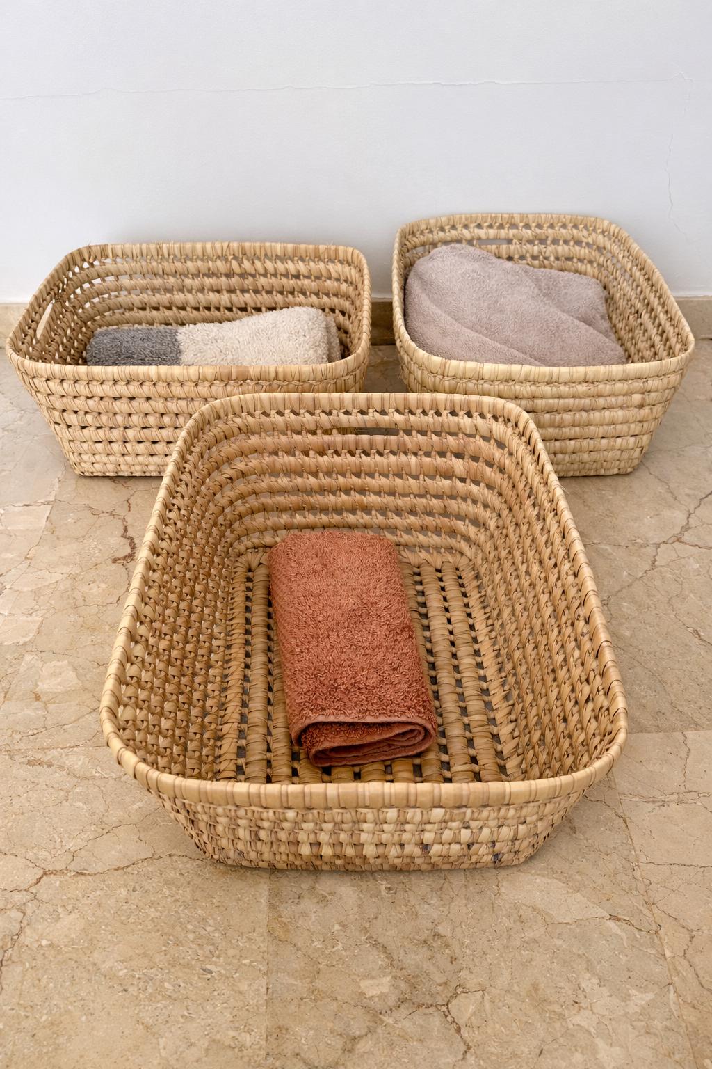 SWANN- Panier de rangement en fibres tressées