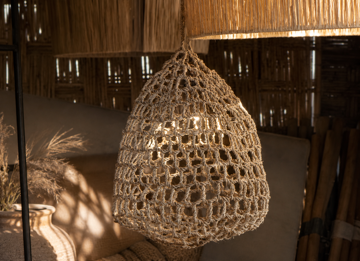 MILA- suspension crochetée intérieure ou extérieure