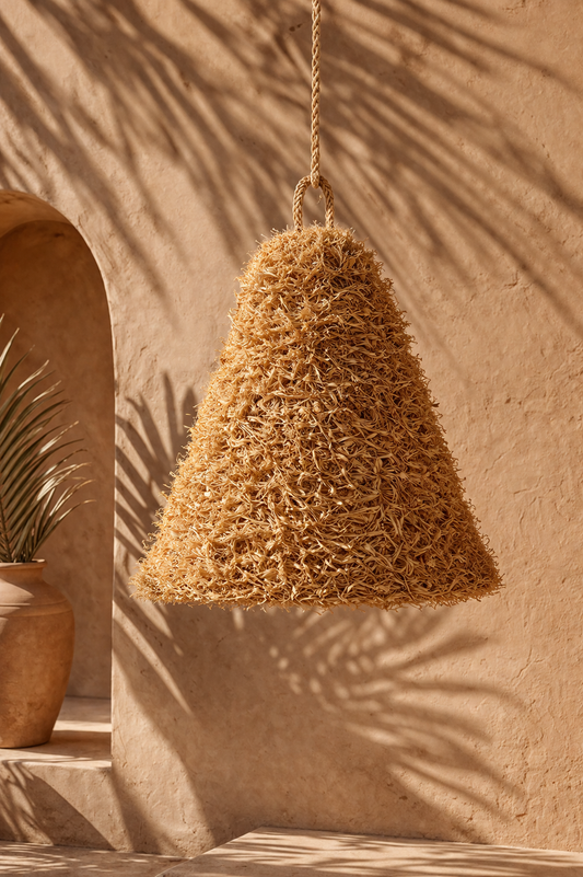 TIKI- Suspension extérieure ou intérieure en fibres naturelles