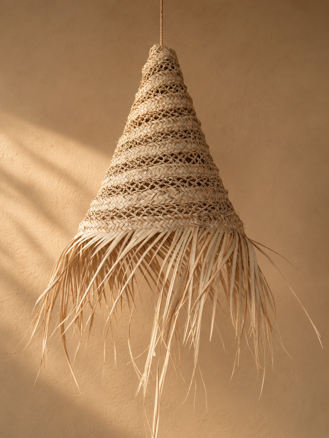 LUNA- suspension tressée palmier extérieur ou intérieur