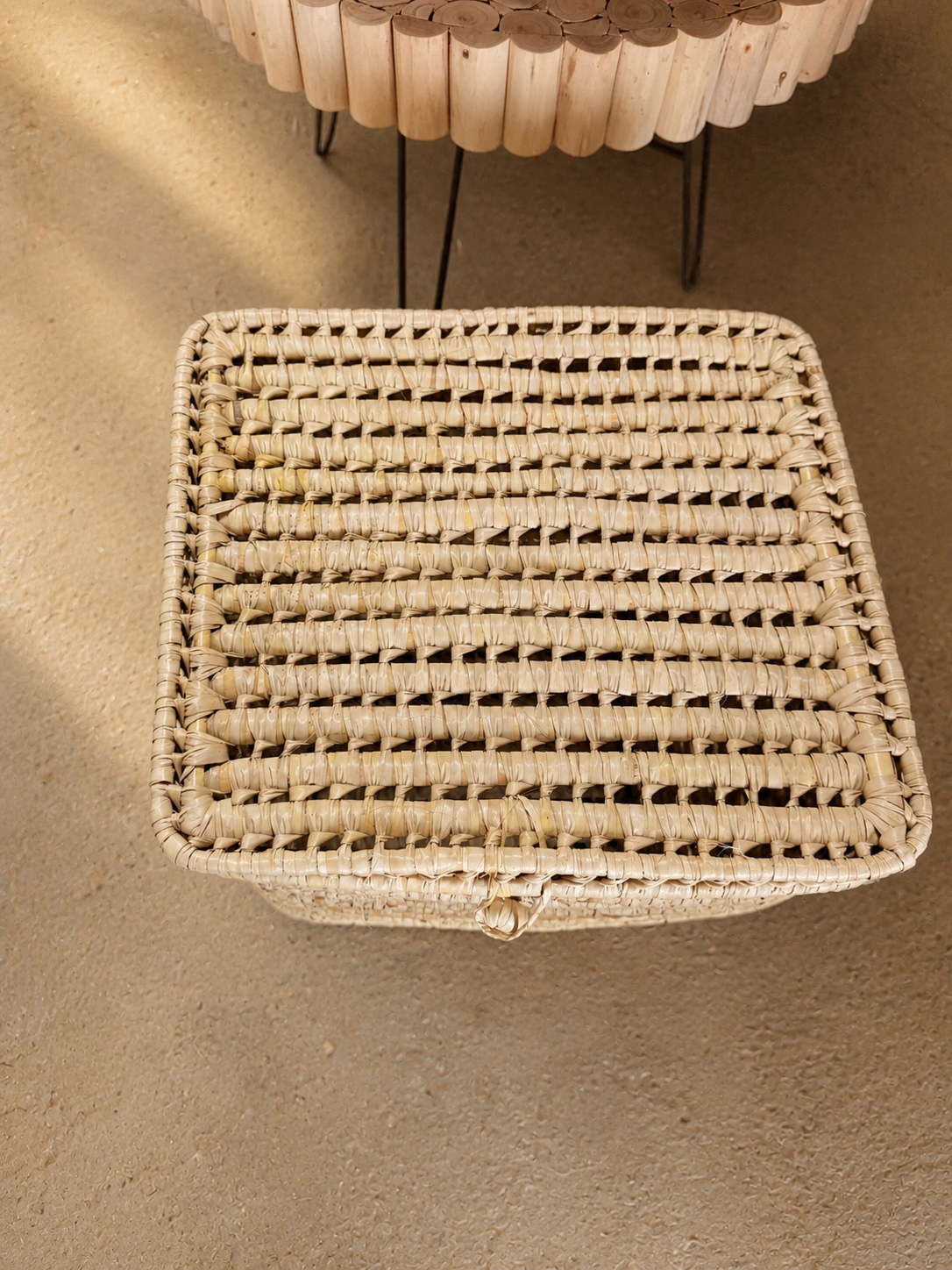 CARA- panier linge carré