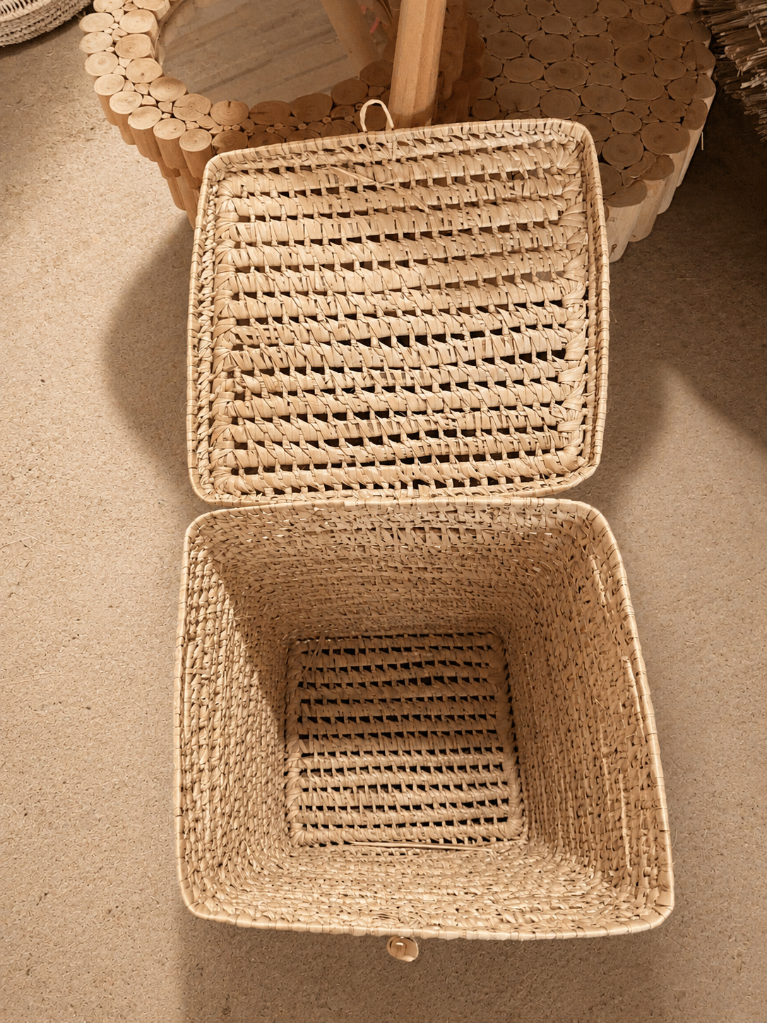 CARA- panier linge carré