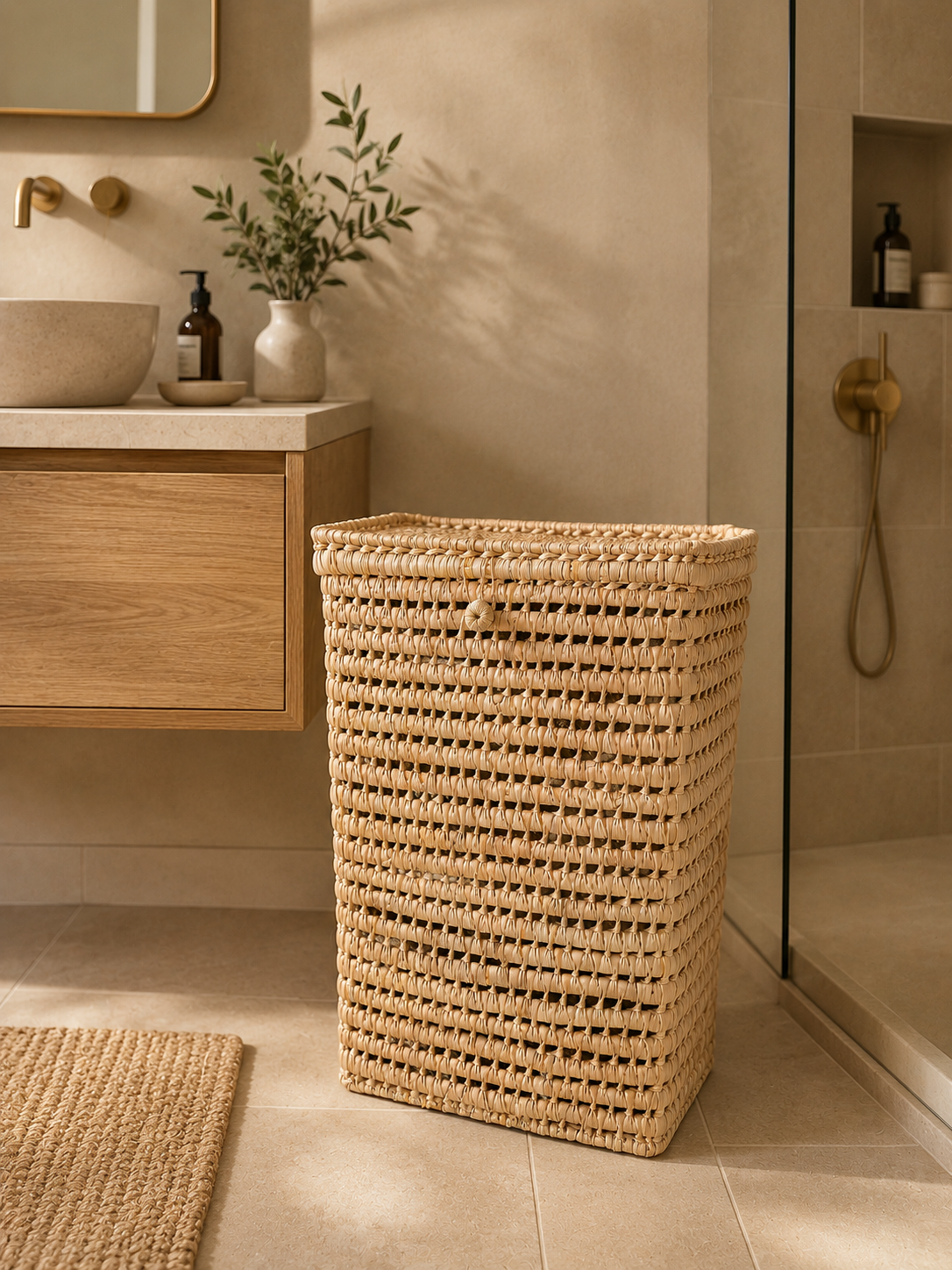 CARA- panier linge carré