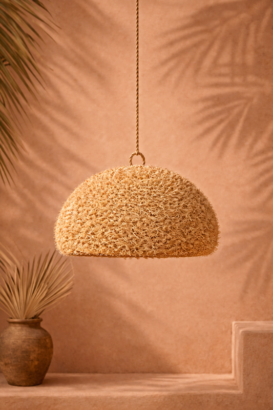 SOLEA-  Suspension extérieure ou Intérieure en fibres naturelles