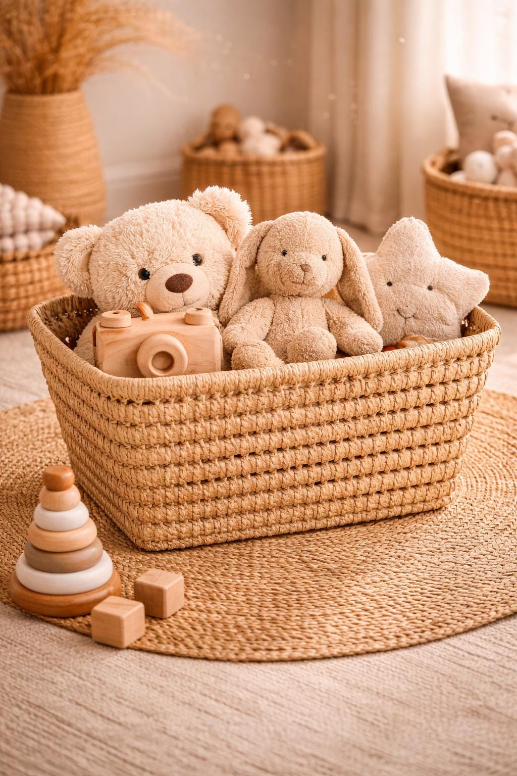 SWANN- Panier de rangement en fibres tressées